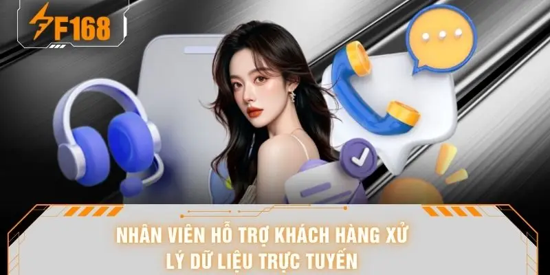 Liên Hệ F168 - Hệ Thống Hỗ Trợ Đa Kênh Chuyên Nghiệp 24/7 4 Nhân viên hỗ trợ khách hàng xử lý dữ liệu trực tuyến