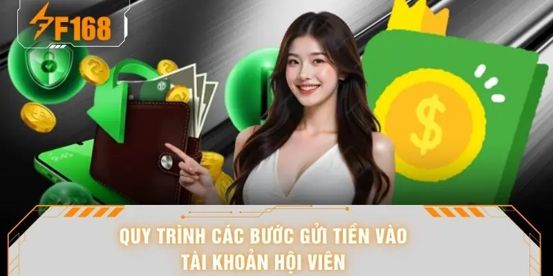 Nạp Tiền F168 - Hướng Dẫn Giao Dịch An Toàn Và Nhanh Nhất 5 Quy trình các bước gửi tiền vào tài khoản hội viên